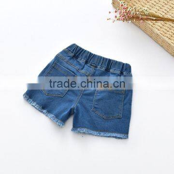New Fashion Wholesale Kids Jeans Denim Flower Shorts for Baby Girls photo-6