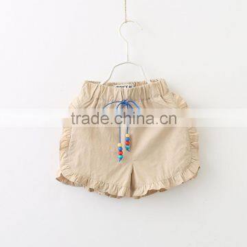 Wholesale Summer Solid Color Hot Sale Baby Girl Cotton Shorts photo-4