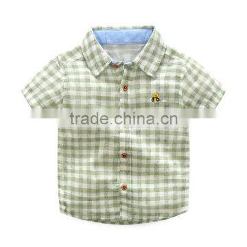 Wholesale 2-7 Year Old Boys Summer Plaid Shirts photo-6