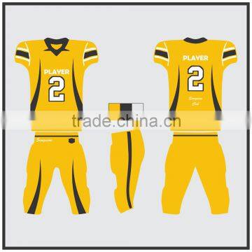 Custom Fully Spandex Integrated Sublimated American Football Uniform With Free Mock Ups and Free Samples photo-5