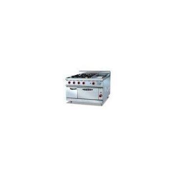 Energy-saving Electric 380V Stainless Gas Range With Griddle 4.8KW for Cooking