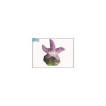 Novelty Small Purple Starfish Polyresin Fish Tank Ornaments / Lovely Fish Tank Background