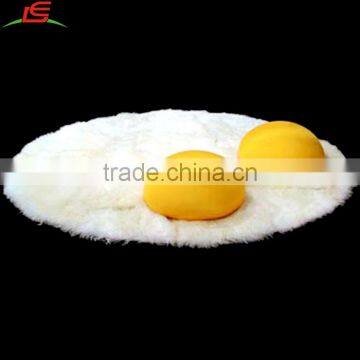 Wholesale Soft Fur Plush Egg Shape Floor Blanket Carpet