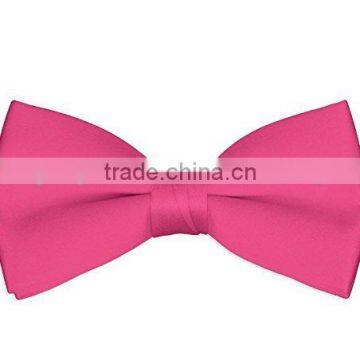 Hot Pink Men's Classic Soft Satin Formal Tuxedo Bow Tie