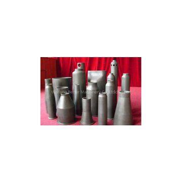 Combustion Chamber Reaction Bonded Silicon Carbide Technical Ceramic Burner Nozzles Used As Flaming Tubes In Shuttle Kilns