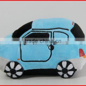 Blue color plush electrical animal toy car