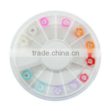 2013 Hot Sell Beauty 3D Dry Fimo Flower Nail Sticker