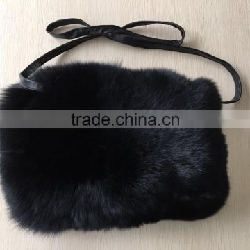 YR785C Winter warm fox fur hand warmer