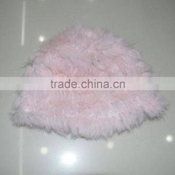 SJ776-01 Yarn Knit Cheap Rabbit Fur Christmas Winter Hats photo-4