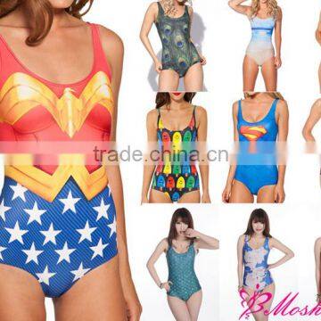 2015 Fashion Bikini Swimsuits Digital Printing Large Stock Swimswear