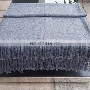 Gray Alpaca Throw Blanket photo-3