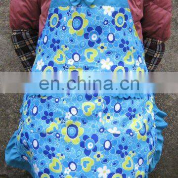 full printing apron with 2 pockets