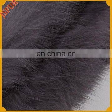 Brand New Design Rabbit Fur Trim Wool Knitted Warm Super Winter Shawl photo-5