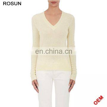 India women knitting 100% woolen cashmere sweaters design for women