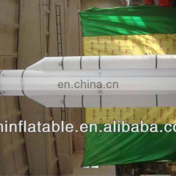 Factory pvc inflatable rockets , missile YP-17