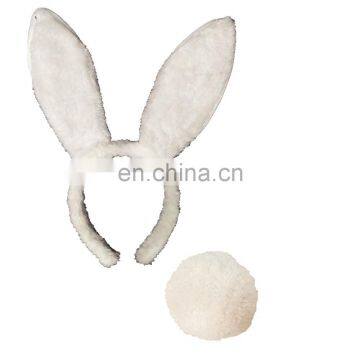 Animal party headband Bunny ears and tail set easter bunny and tail headband