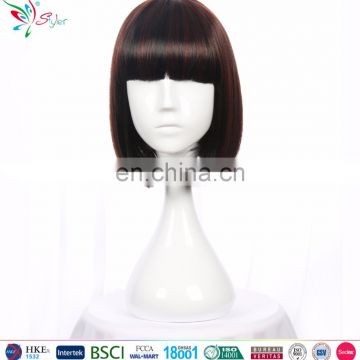 Styler Brand sexy ladies cosplay party wigs for sale brown color short bob wig