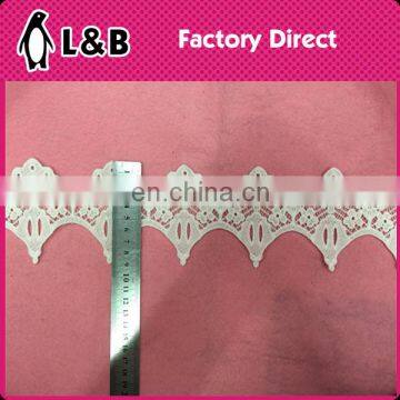 Fashion 2016 Milk Silk Embroidery Lace Trimmings Fancy Embroidery Lace Trim,embroidered Bridal Lace Trim photo-5