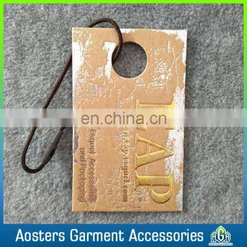 High quality thick tags printed paper hang tag for handbags