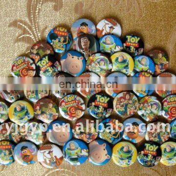 Hot Promotional Cartoon safe round pin 75mm button badge