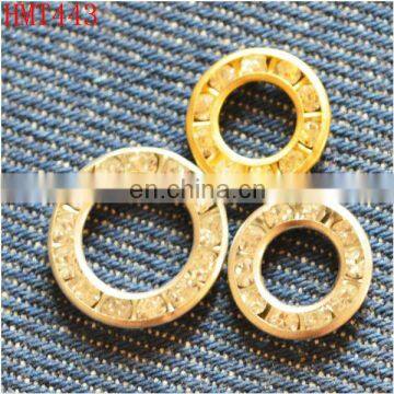 metal garment accessories eyelets with stones