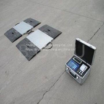 portable pad axle scale