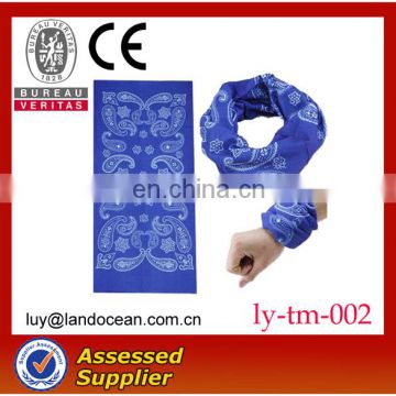 multifunctional tubular shape 100 polyester tube bandana