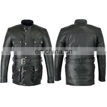 Top Quality Genuine Cow Hide Super Soft Leather Motorcycle Jacket