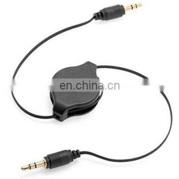 3.5mm Aux Auxiliary Retractable Cable for iPhone 6S Plus 6 iPod Car Audio Stereo