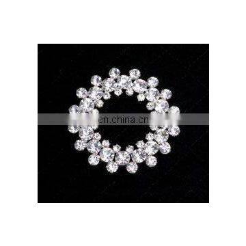 Fashion shiny rhinestone round buckle