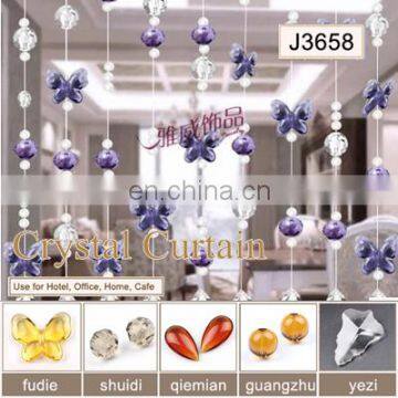 2017 fashion office types diy decorative crystal beaded curtain