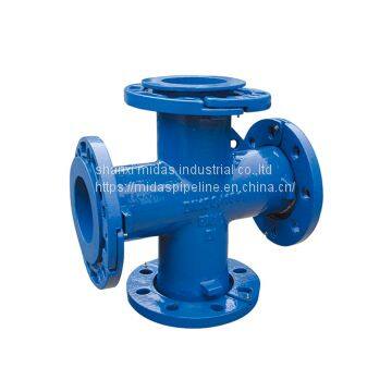 PN10 Ductile Cast Iron DI Loosing Flanged Elbow for PVC Pipe