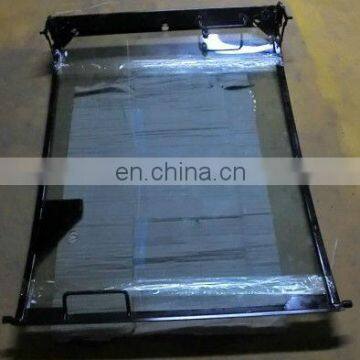 Window frame for excavator cab