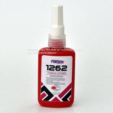 Red Color Medium Strength Anaerobic Thread Locking Adhesive 262, Loctite Type Threadlocker 262