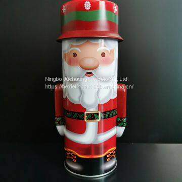 Christmas Santa Claus  shape tin coin bank money box