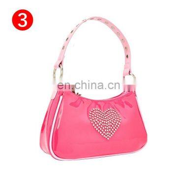 Vintage Harajuku PU Leather Baguette Bag Kawaii Cute Sweet Cow Pattern Spot Handbag Mini Underarm Bag Axillary Pouch photo-4