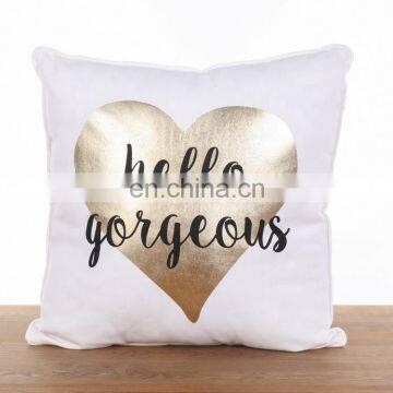 2018 New Design Geometric Figure Gold Stamping Marble Printed Cushion Cover For Spring photo-6