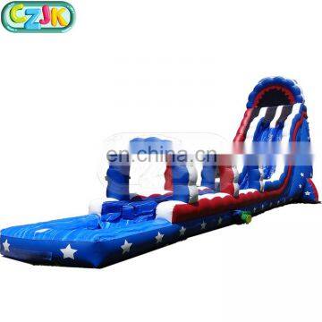 inflatable wet slide with water pool popular inflatable fun for party or tent business