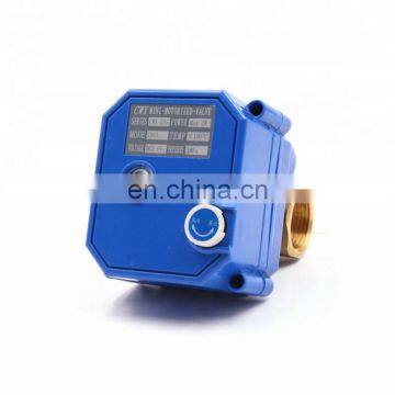5v 3.6v 110v DN15 DN202 Way Brass Mini Electric Motorized Water Ball Solenoid Valve for Water Leakage Detector Equipment photo-5
