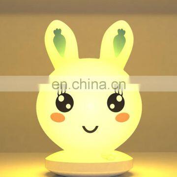 Led Rabbit Night Light USB for Children Baby Kids Gift Animal Cartoon Decorative Lamp Bedside Bedroom Living Room photo-3