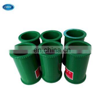 Green color detachable cylinder plastic mold concrete cube mould Dia.50mm*100mm