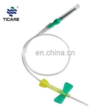 Safety Butterfly Disposable 18g-22g Medical Sterile Vacuum Blood Collection Needle with ce Approval