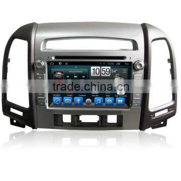 Quad Core Dvd Player for Car,wifi,BT,mirror Link,DVR,SWC for Hyundai Santafe 2010-2012 High Level