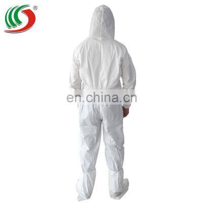Microporous/SMS/PP/ Safety Protective Chemical Disposable Coverall photo-2