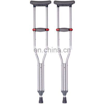 Lightweight Adjustable Aluminum Crutch/Aluminum Adjustable Crutch with Comfortable Underarm Pad and Handgrip