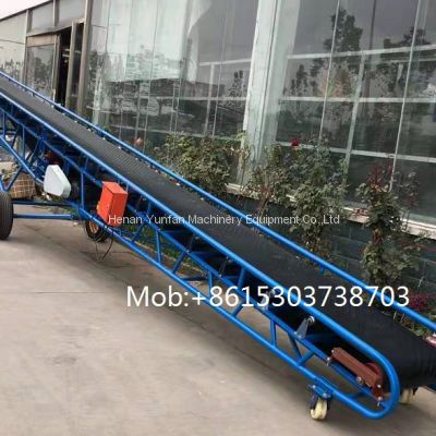 50kgs bags stacking loading movable belt conveyor