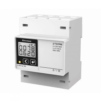 DTS1946-4P 3 phase din rail RS485 mid digital power meter