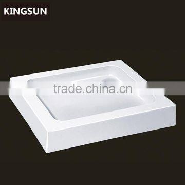 Portable Square White Bathroom Shower Base Acrylic Cheap Shower Tray