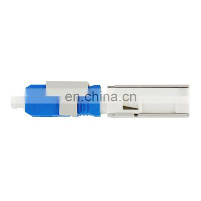 Hanxin ftth fiber optic K4 quick adapter equipment indoor duplex st fc sc lc upc apc flat cable fast connector