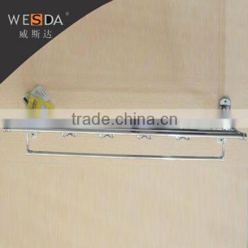 Wesda 90 Degree Rotation Hot Sale Stainless Bathroom Accessories Towel Shelf. 163 photo-6